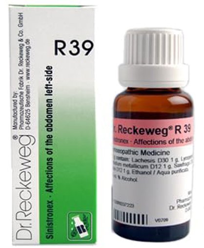 Dr. Reckeweg R39 Affections Of The Abdomen Left Side Drop -22ml (Pack of 1)