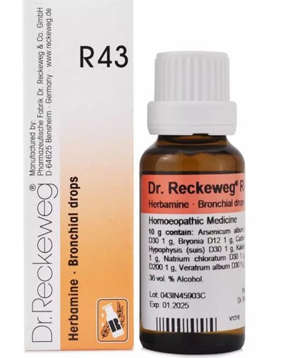 Dr. Reckeweg R43 Bronchial Drop - 22ml (Pack of 1)