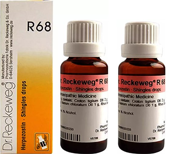 Dr. Reckeweg R68 Shingles Skin Rash Drop -22ml (Pack of 2)