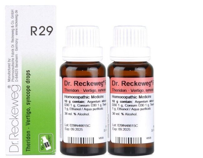 Dr. Reckeweg R29 Vertigo And Syncope Drop-22ml (Pack of 2)