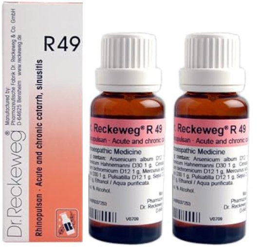 Dr. Reckeweg R49 Sinus Drop - 22ml (Pack of 2)