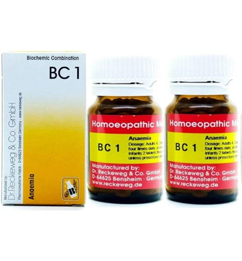 Dr. Reckeweg Bio-Combination 1 BC 1 Tablet - 20 gm(Pack of 2)
