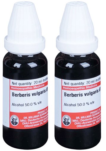 Dr Willmar Schwabe Germany Berberis Vulgaris 1X (Q) - 20 ml (Pack of 2)