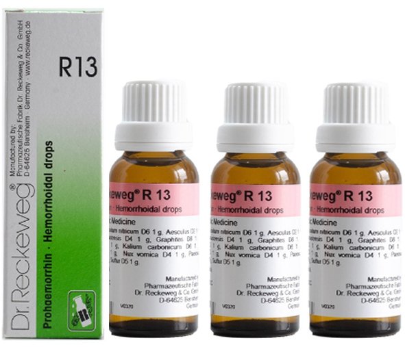 Dr. Reckeweg R13 Hemorrhoidal Drop -22ml (Pack of 3)