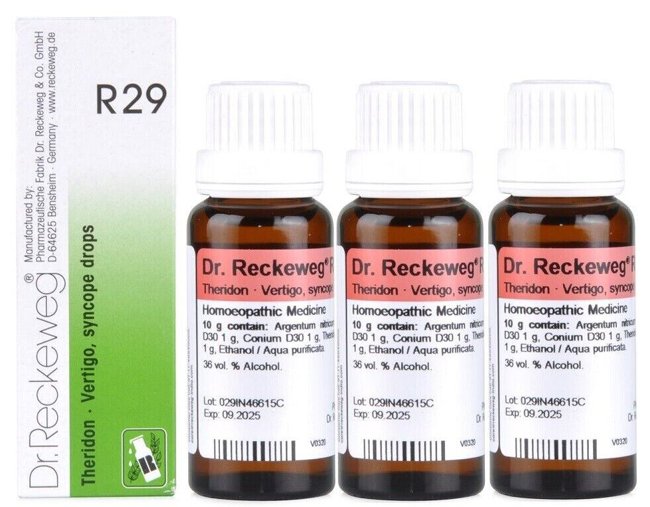 Dr. Reckeweg R29 Vertigo And Syncope Drop-22ml (Pack of 3)