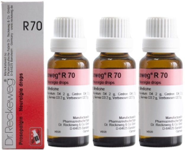 Dr. Reckeweg R70 Neuralgia Drop  - 22 ml (Pack of 3)