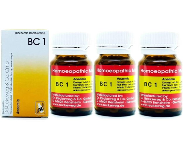 Dr. Reckeweg Bio-Combination 1 (BC 1) Tablets - 20 gm (Pack of 3)