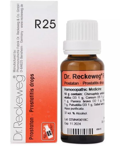 Dr. Reckeweg R25 Prostatitis Drops  - 22 ml (Pack of 1)