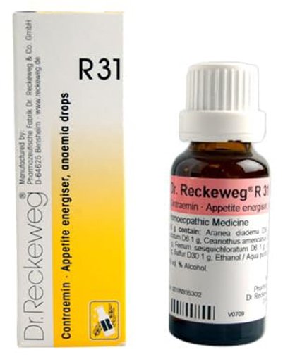 Dr. Reckeweg R31 Increases Appetite And Blood Supply Drops  - 22 ml (Pack of 1)