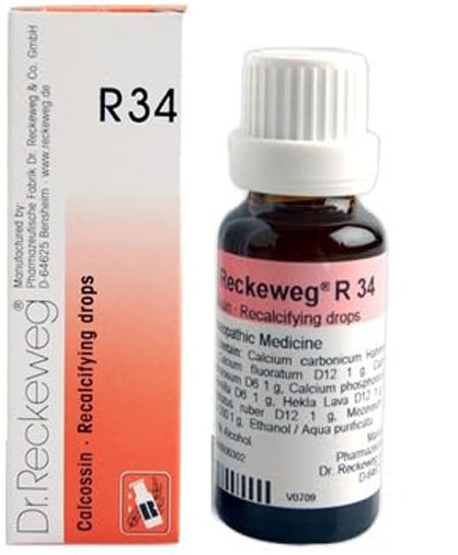 Dr. Reckeweg R34 Recalcifying Drops - 22 ml (Pack of 1)