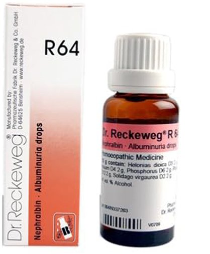 Dr. Reckeweg R64 Albuminuria Drops - 22 ml (Pack of 1)