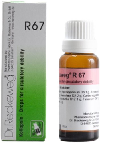 Dr. Reckeweg R67 Circulatory Debility Drops - 22 ml (Pack of 1)