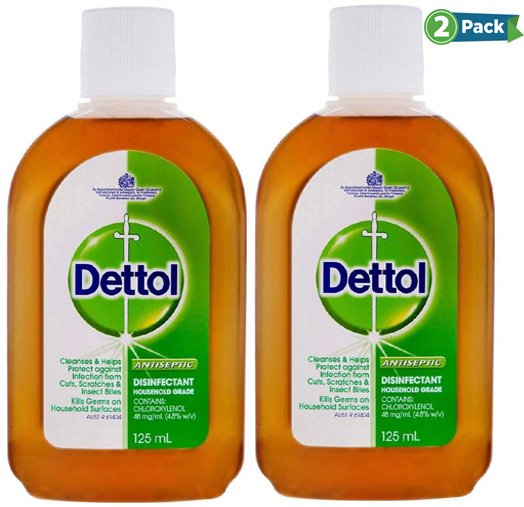 Dettol Antiseptic Disinfectant Liquid - 125 ml (Pack of 2)