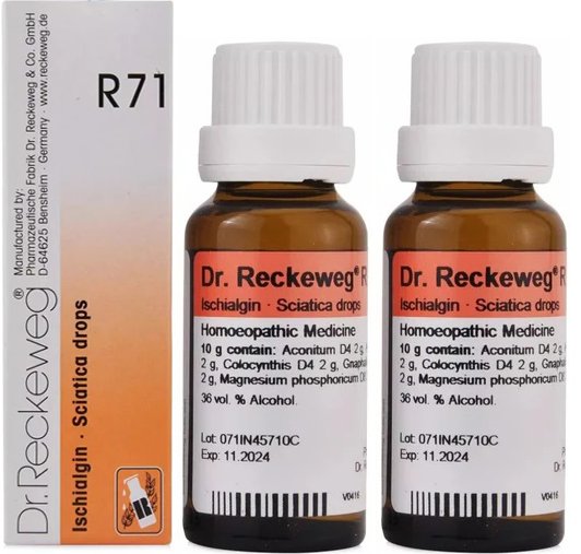 Dr. Reckeweg R71 Sciatica Drop | For Pain Relief - 22ml (Pack of 2)