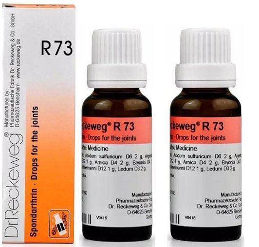 Dr. Reckeweg R73 Joint Pain Drop | Bone, Joint & Muscle Care -22ml (Pack of 2)