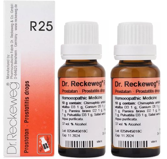 Dr. Reckeweg R25 Prostatitis Drops  - 22 ml (Pack of 2)