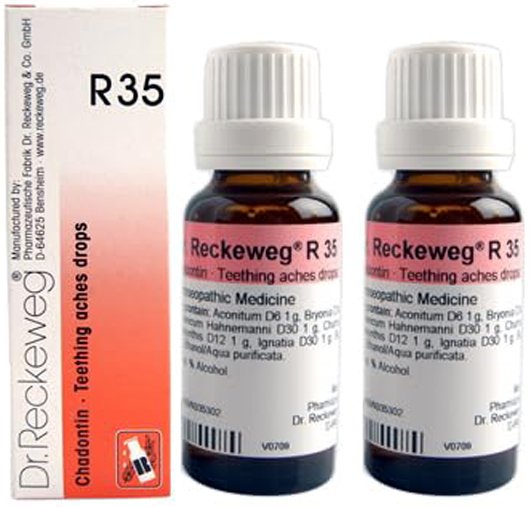 Dr. Reckeweg R35 Teething Aches Drops - 22 ml (Pack of 2)
