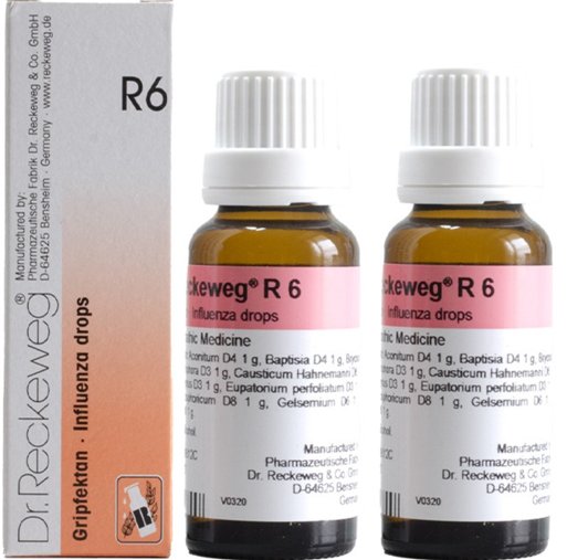 Dr. Reckeweg R6 Influenza Drop Oral Drops - 22ml (Pack of 2)