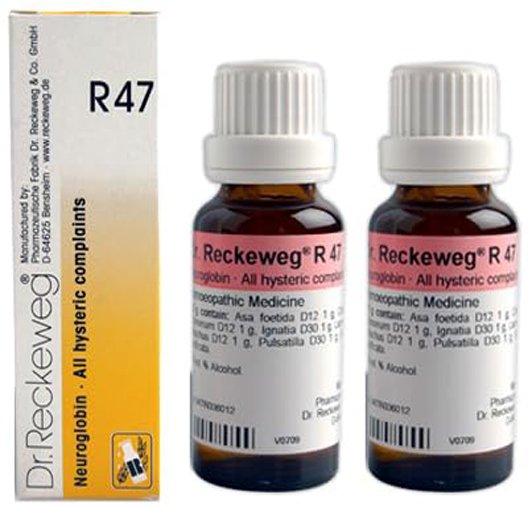 Dr. Reckeweg R47 All Hysteric Complaints Drops - 22 ml (Pack of 2)