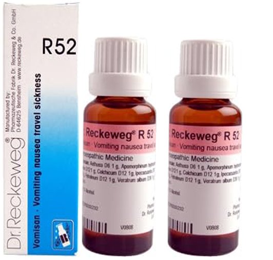 Dr. Reckeweg R52 Travel Sickness Drops - 22 ml (Pack of 2)
