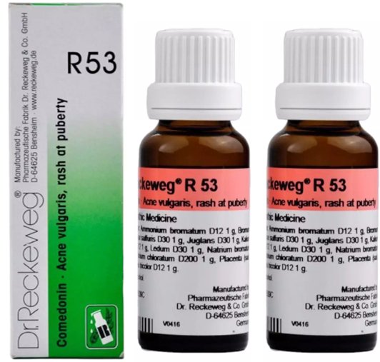 Dr. Reckeweg R53 Acne Vulgaris And Pimples Drops - 22 ml (Pack of 2)