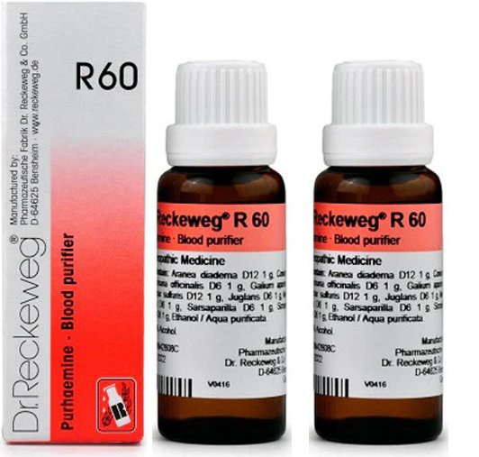 Dr. Reckeweg R60 Blood Purifier Drops - 22 ml (Pack of 2)