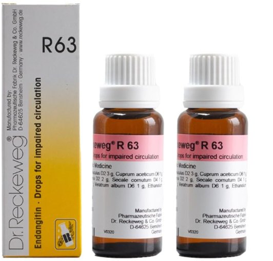 Dr. Reckeweg R63 Impaired Circulation Drops - 22 ml (Pack of 2)