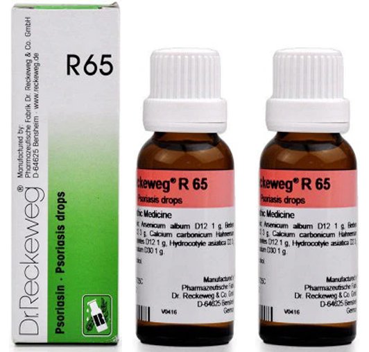 Dr. Reckeweg R65 Psoriasis Drops - 22 ml (Pack of 2)