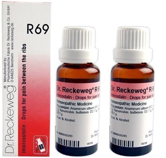 Dr. Reckeweg R69 for Pain Between The Ribs Drops - 22 ml (Pack of 2)
