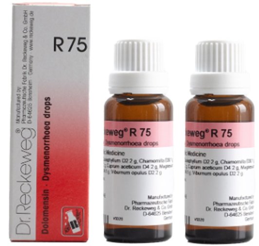 Dr. Reckeweg R75 Dysmenorrhoea Drops - 22 ml (Pack of 2)