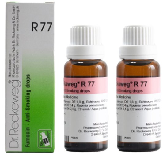Dr. Reckeweg R77 Anti-Smoking Drops - 22 ml (Pack of 2)