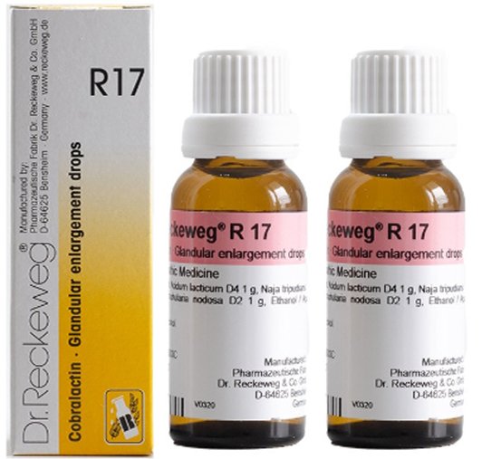 Dr. Reckeweg R17 Glandular Enlargement Drop - 22ml (Pack of 2)