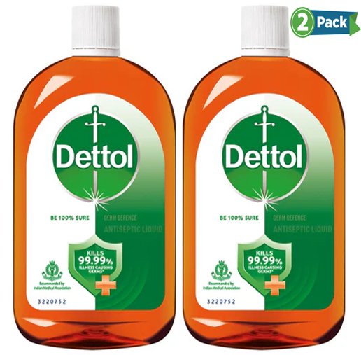 Dettol Antiseptic Disinfectant Liquid - 250 ml (Pack of 2)