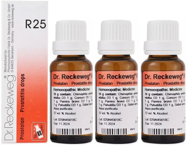 Dr. Reckeweg R25 Prostatitis Drops  - 22 ml (Pack of 3)