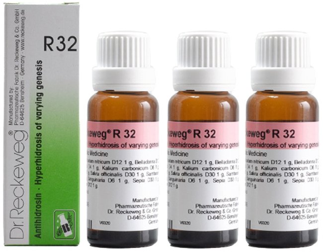 Dr. Reckeweg R32 Excessive Perspiration Drops - 22 ml (Pack of 3)