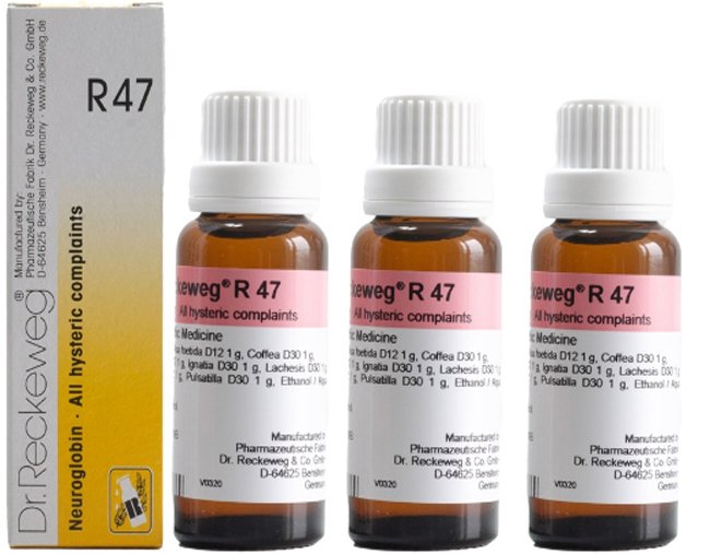 Dr. Reckeweg R47 All Hysteric Complaints Drops - 22 ml (Pack of 3)