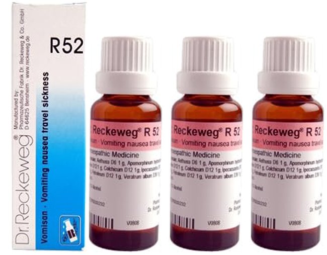 Dr. Reckeweg R52 Travel Sickness Drops - 22 ml (Pack of 3)