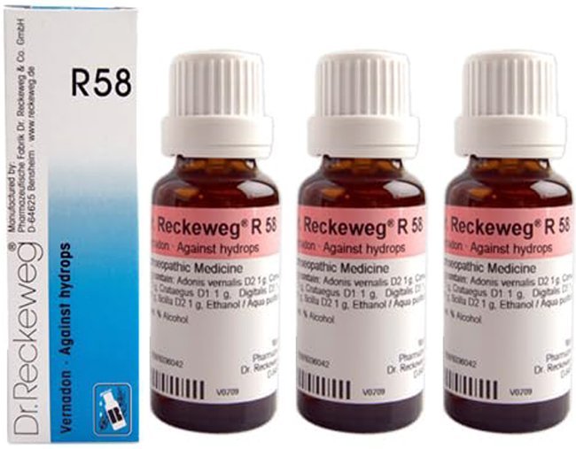 Dr. Reckeweg R58 Against Hydrops Drops - 22 ml (Pack of 3)