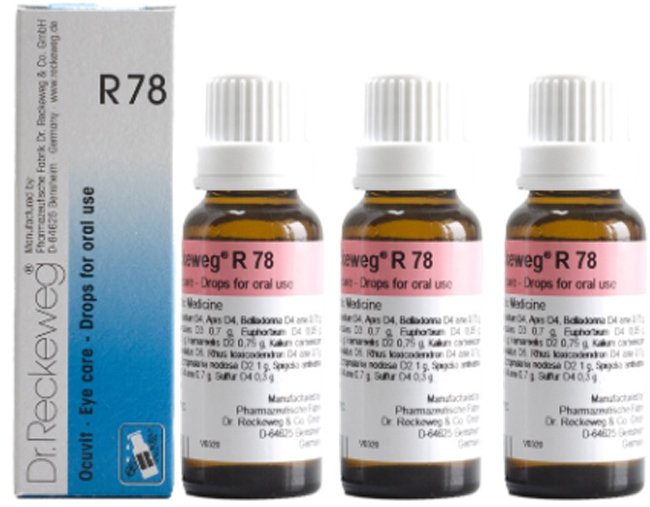 Dr. Reckeweg R78 Eye Care Drop | For Eye Care - 22 ml (Pack of 3)