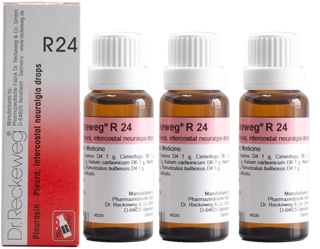 Dr. Reckeweg R24 Pleurisy And Intercostal Neuralgia Drop - 22ml (Pack of 3)