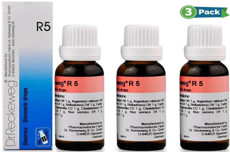 Dr. Reckeweg R5 Stomach and Digestion Drop - 22ml (Pack of 3)