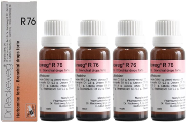 Dr. Reckeweg R76 Asthma Forte Drops -22ml (Pack of 4)