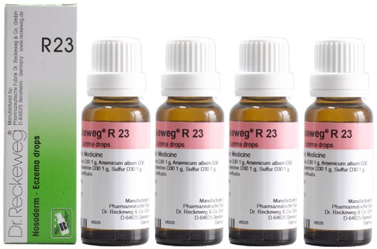 Dr. Reckeweg R23 Eczema Drops  - 22 ml (Pack of 4)
