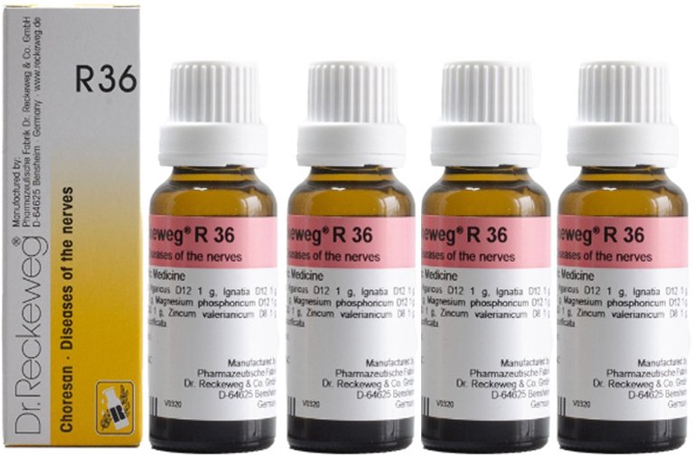 Dr. Reckeweg R36 Nerves Disease Drops - 22 ml (Pack of 4)