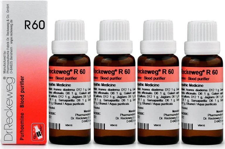 Dr. Reckeweg R60 Blood Purifier Drops - 22 ml (Pack of 4)