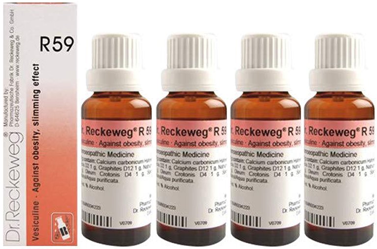 Dr. Reckeweg R59 Weight Loss Drops - 22 ml (Pack of 4)