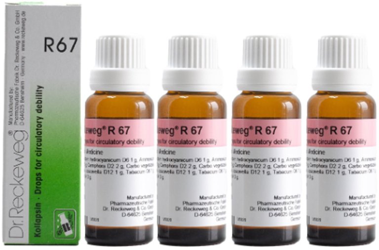 Dr. Reckeweg R67 Circulatory Debility Drops - 22 ml (Pack of 4)