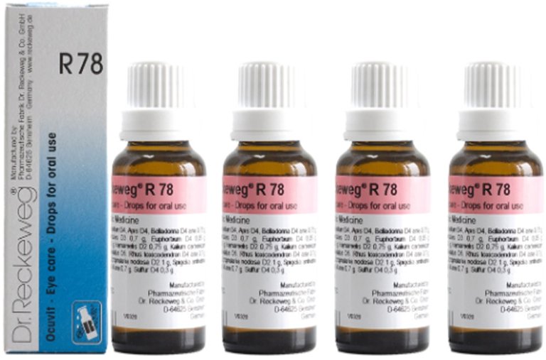 Dr. Reckeweg R78 Eye Care Drop | For Eye Care - 22 ml (Pack of 4)