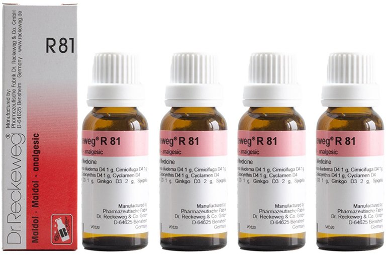 Dr. Reckeweg R81 Analgesic Drops - 22 ml (Pack of 4)