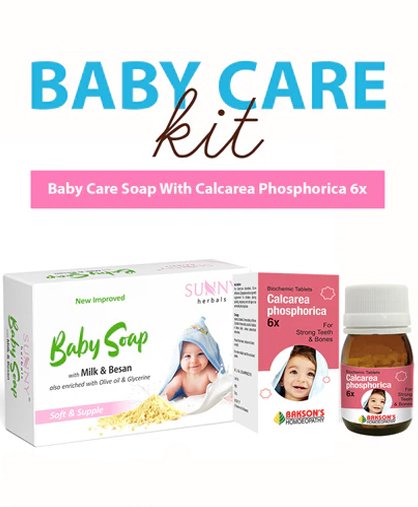 Bakson Baby Care Soap With Calcarea Phosphorica 6x (Baby Care Kit